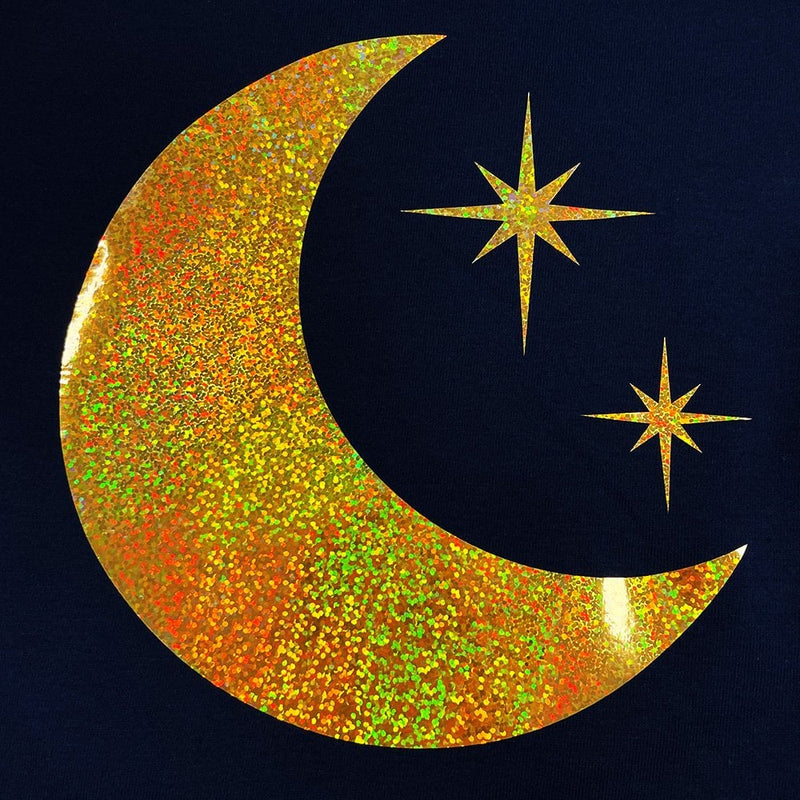 Sparkle Gold HTV Iron on Holographic Gold Vinyl