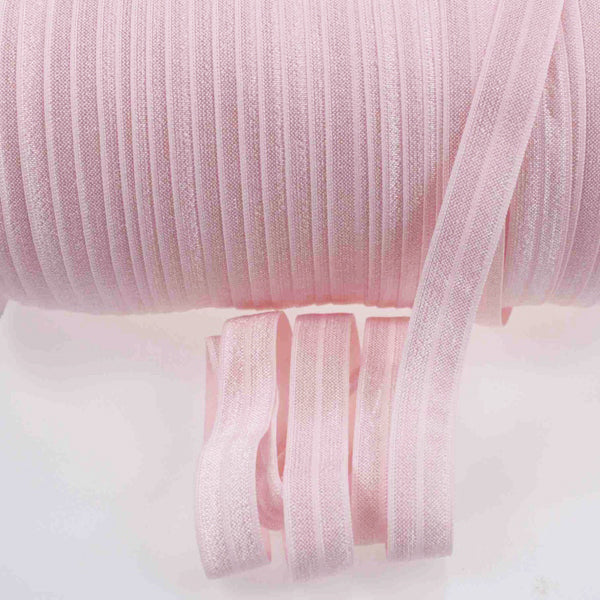 117 Light Pink 15mm Fold Over Elastic