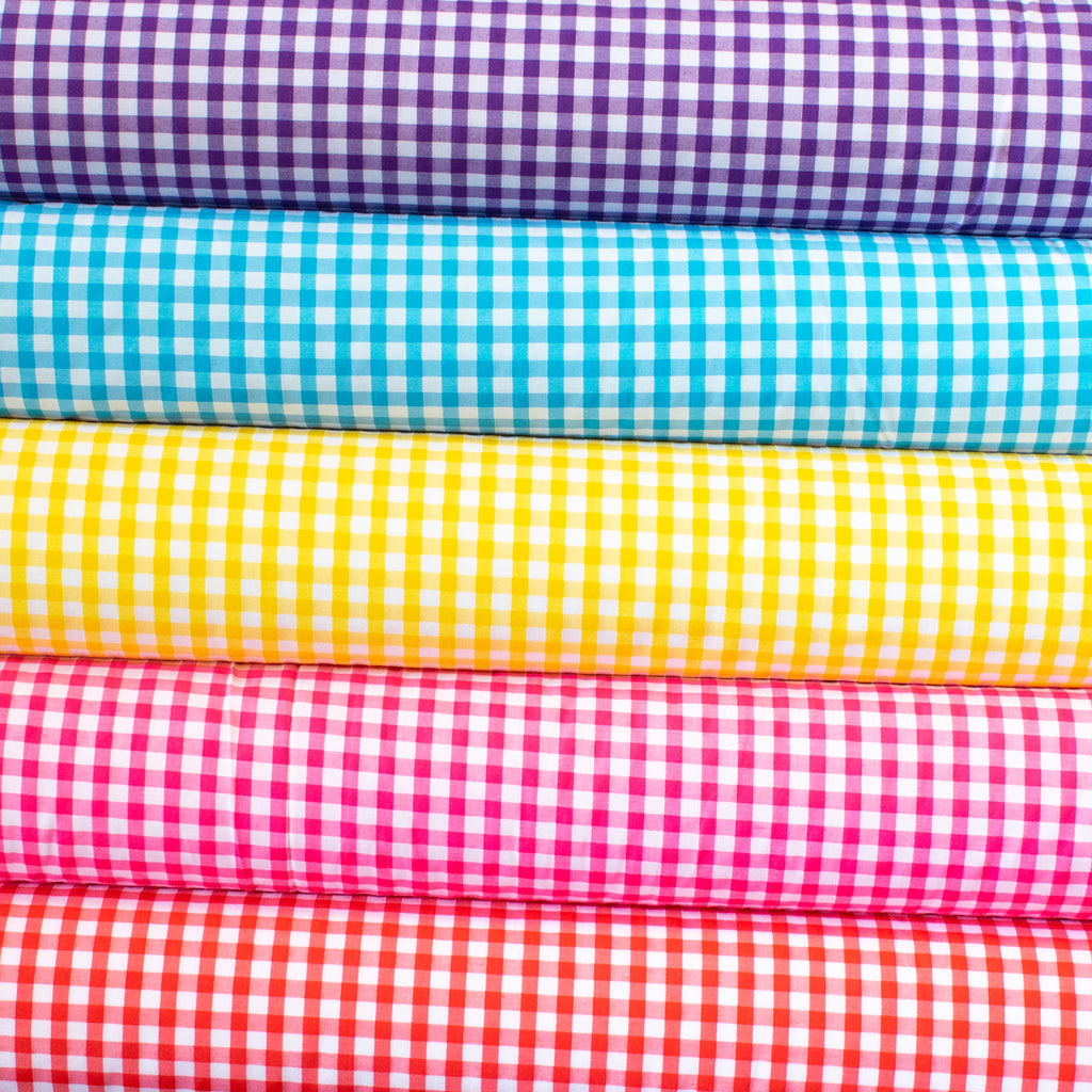 1/4" Gingham Polycotton Fabric