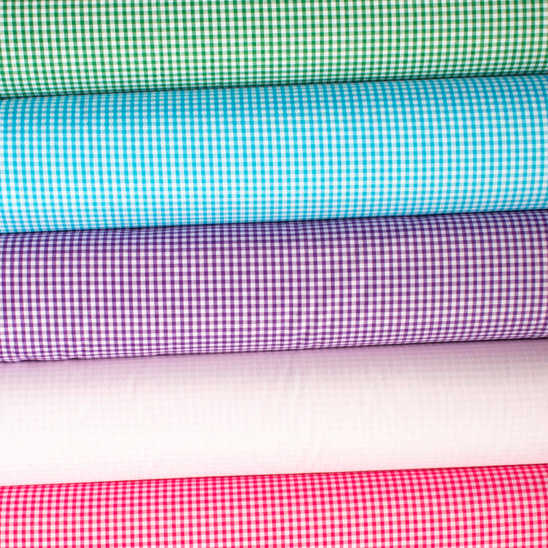 1/8" Gingham Polycotton Fabric