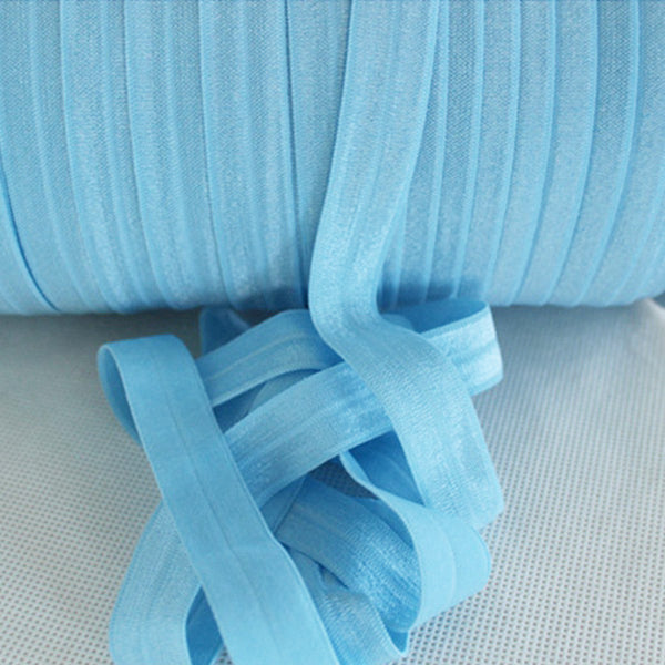 311 Blue Mist 15mm Fold Over Elastic