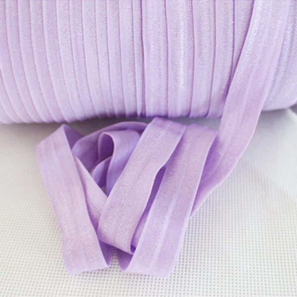 430 Lilac 15mm Fold Over Elastic