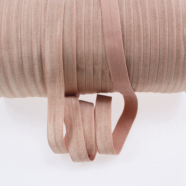 812 Natural 15mm Fold Over Elastic