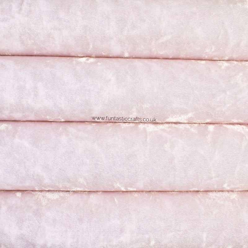 Blush Pink Velvet Faux Leather Fabric