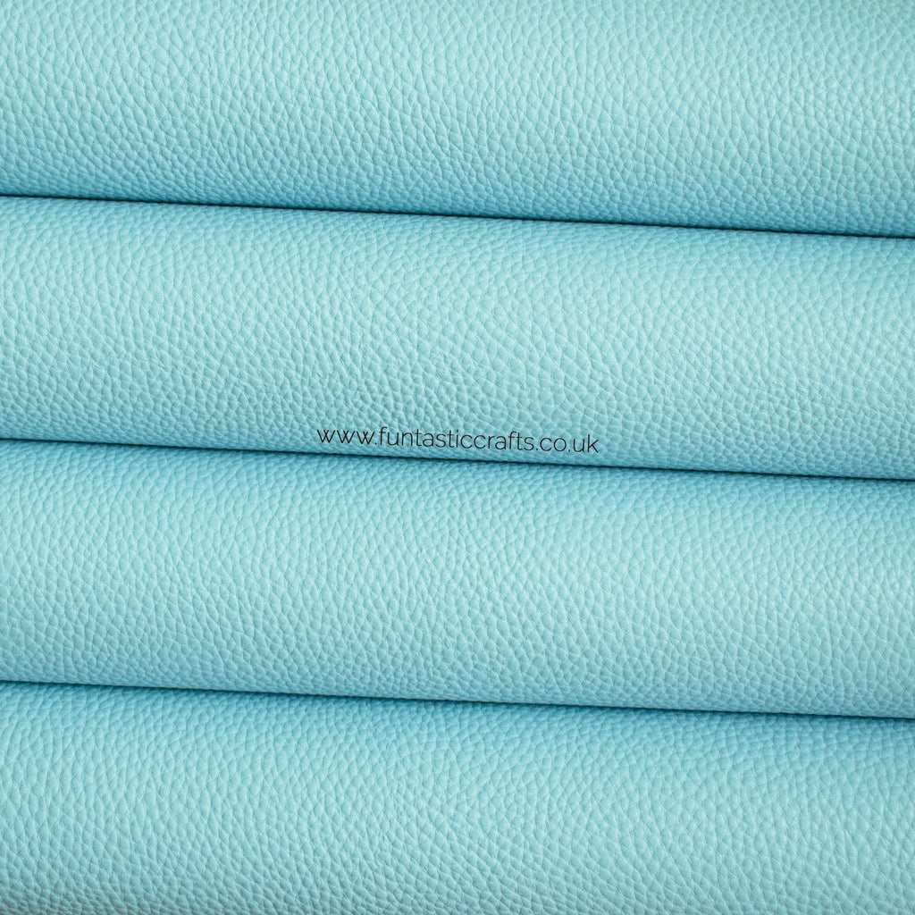 Pastel Matte Textured Leatherette - Baby Blue