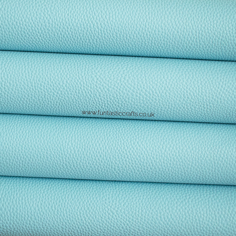 Pastel Matte Textured Leatherette - Baby Blue