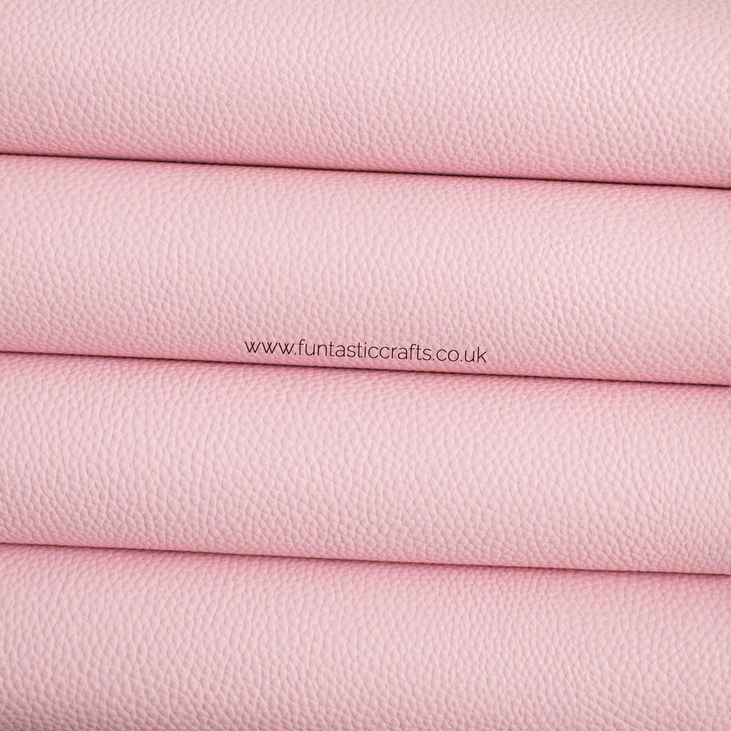 Pastel Matte Textured Leatherette - Baby Pink