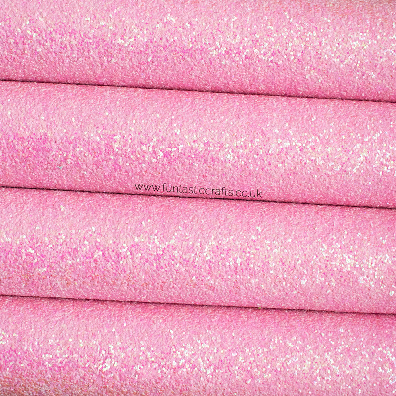 Candy Pink - Chunky Glitter Fabric