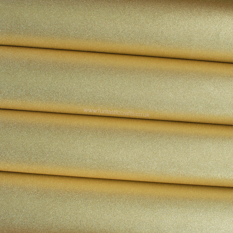 Smooth Frosted Shimmer Leatherette - Champagne Gold Shimmer