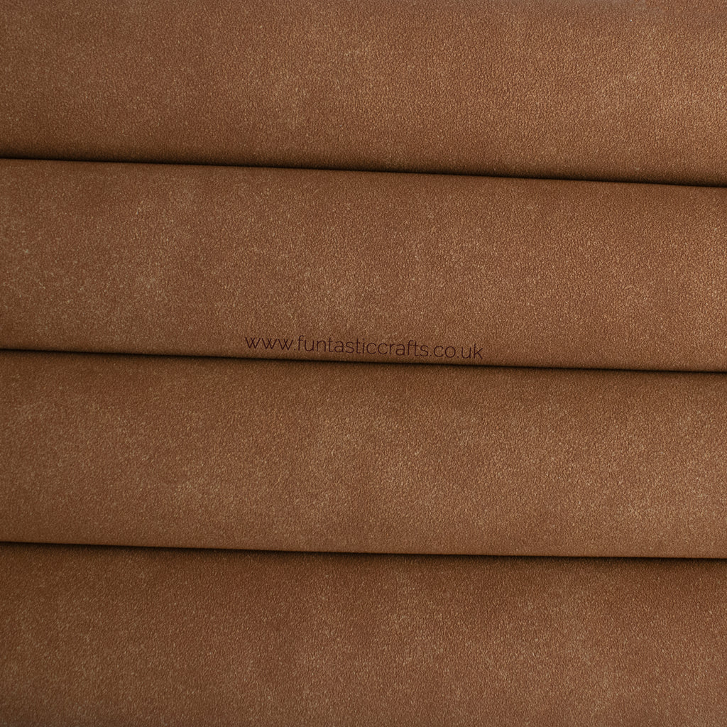 Chipmunk Brown Faux Suede Fabric