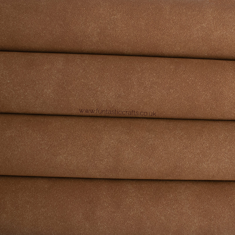Chipmunk Brown Faux Suede Fabric