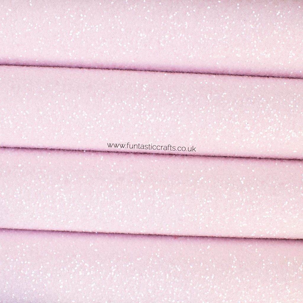 Cotton Candy Frosted Chunky Glitter Fabric