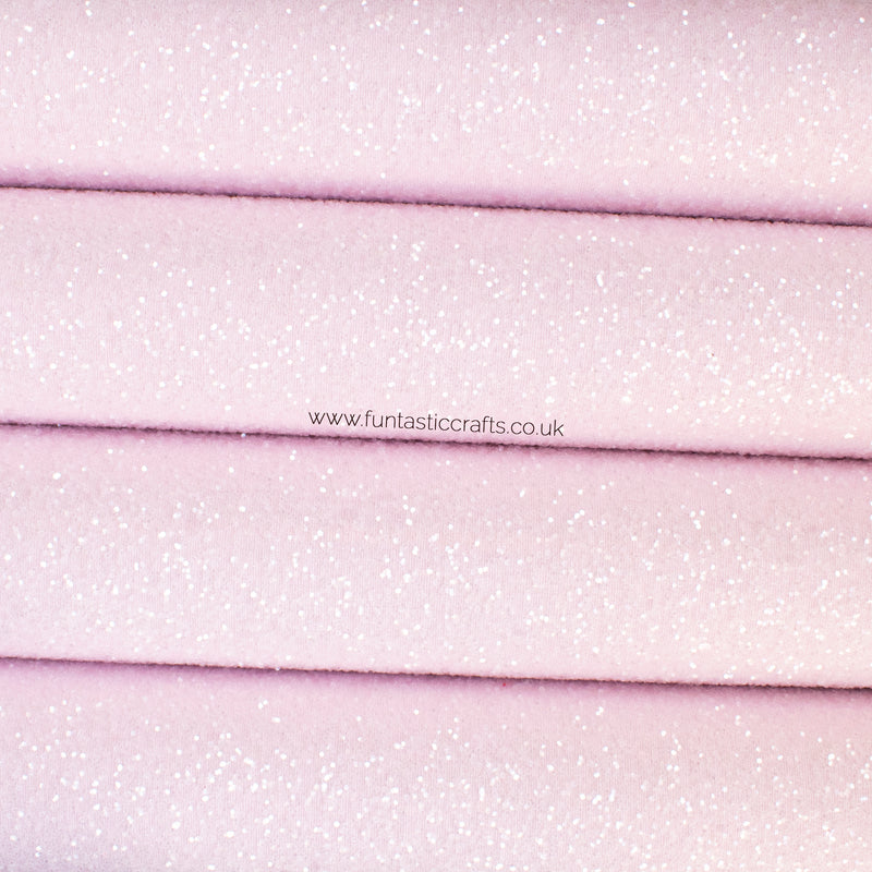 Cotton Candy Frosted Chunky Glitter Fabric