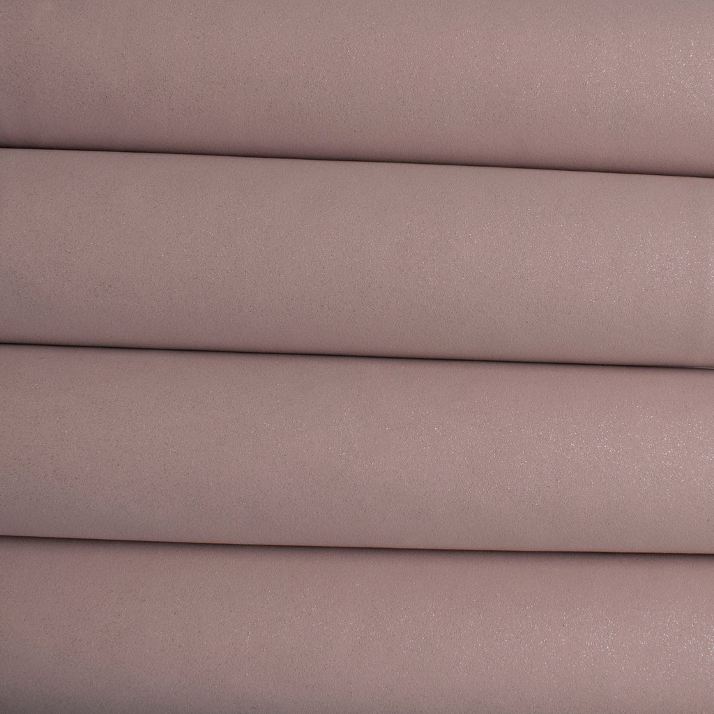 New Glitter Faux Suede Fabric - Dusty Rose