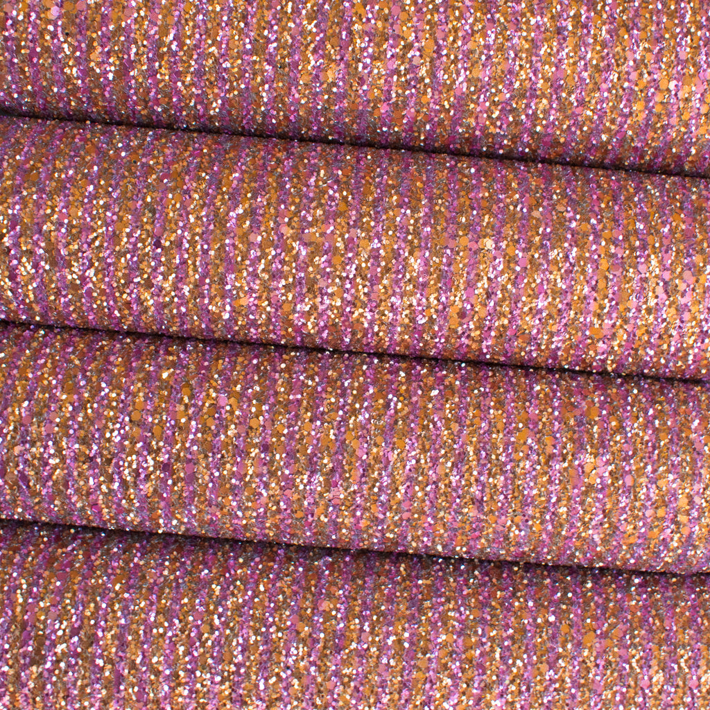 Sparkling Rose Chunky Glitter Fabric