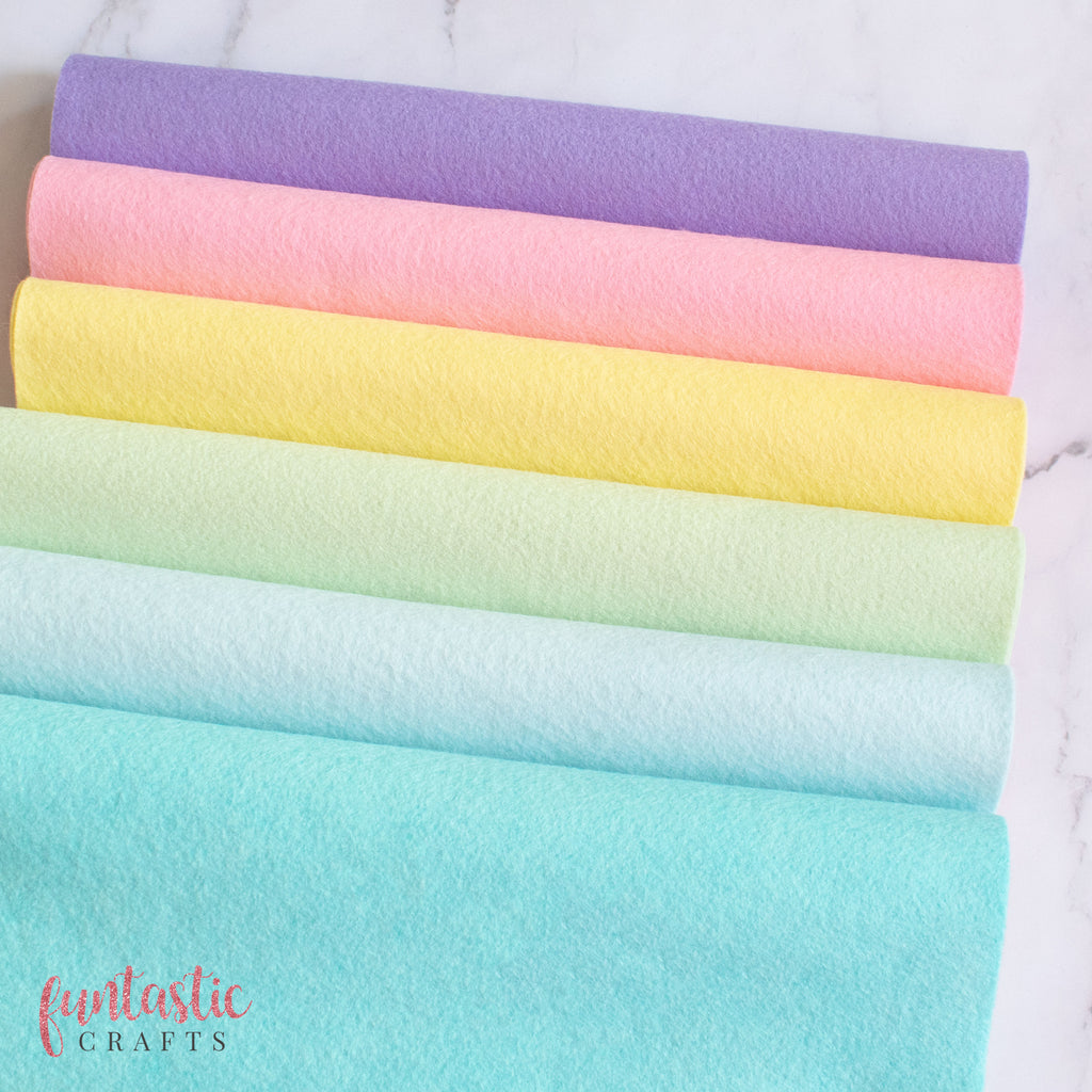 Pastel Wool Blend Felt Bundle