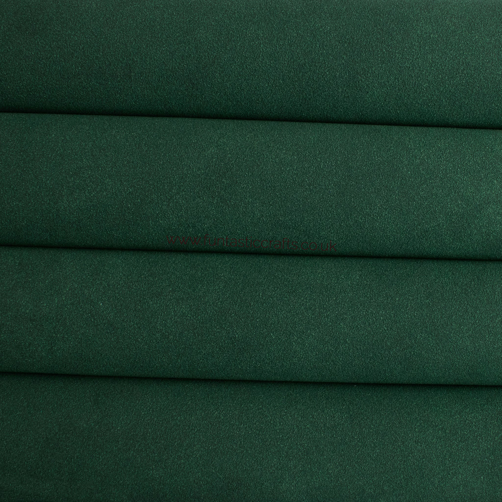 Hunter Green Faux Suede Fabric