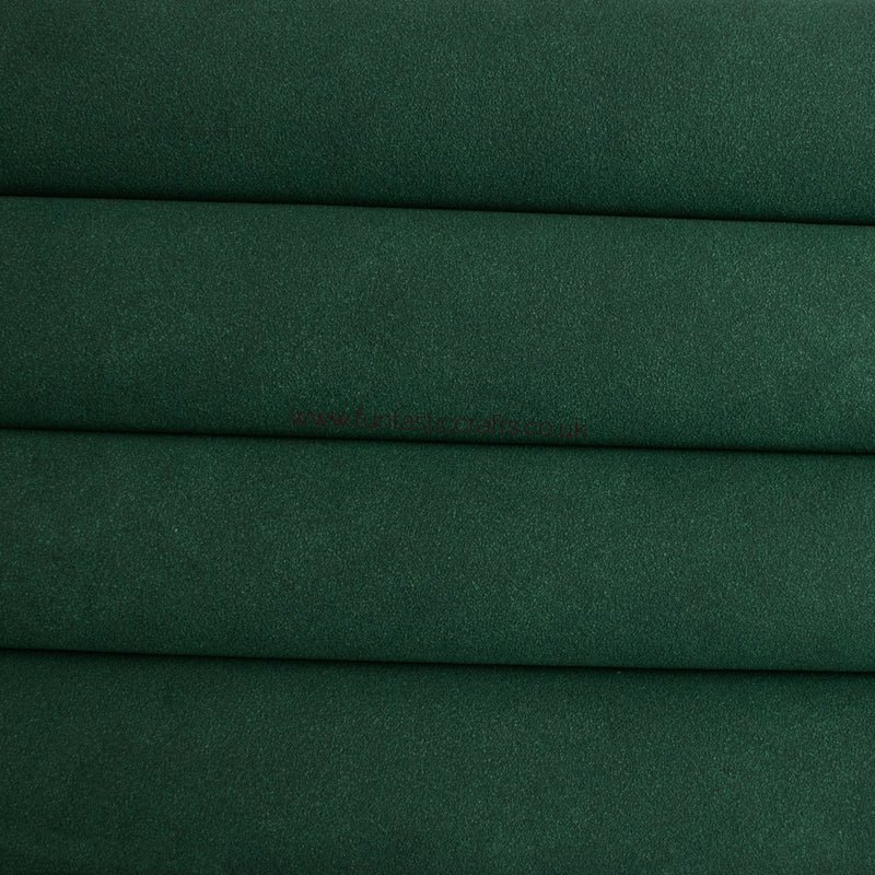Hunter Green Faux Suede Fabric