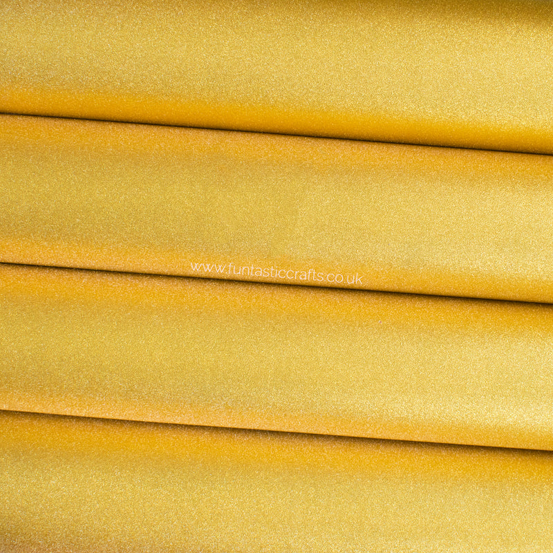 Smooth Frosted Shimmer Leatherette - Gold Shimmer