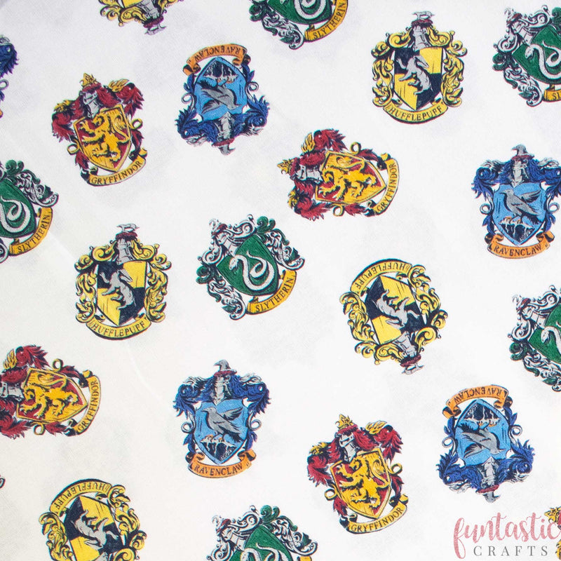 Harry Potter House Crests - 100% Cotton Fabric