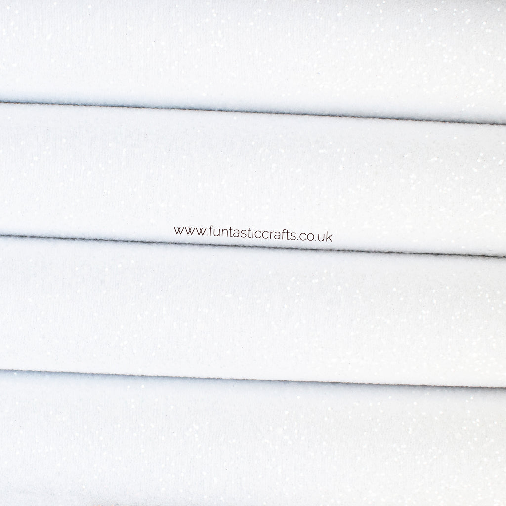 Icing Sugar Frosted Chunky Glitter Fabric