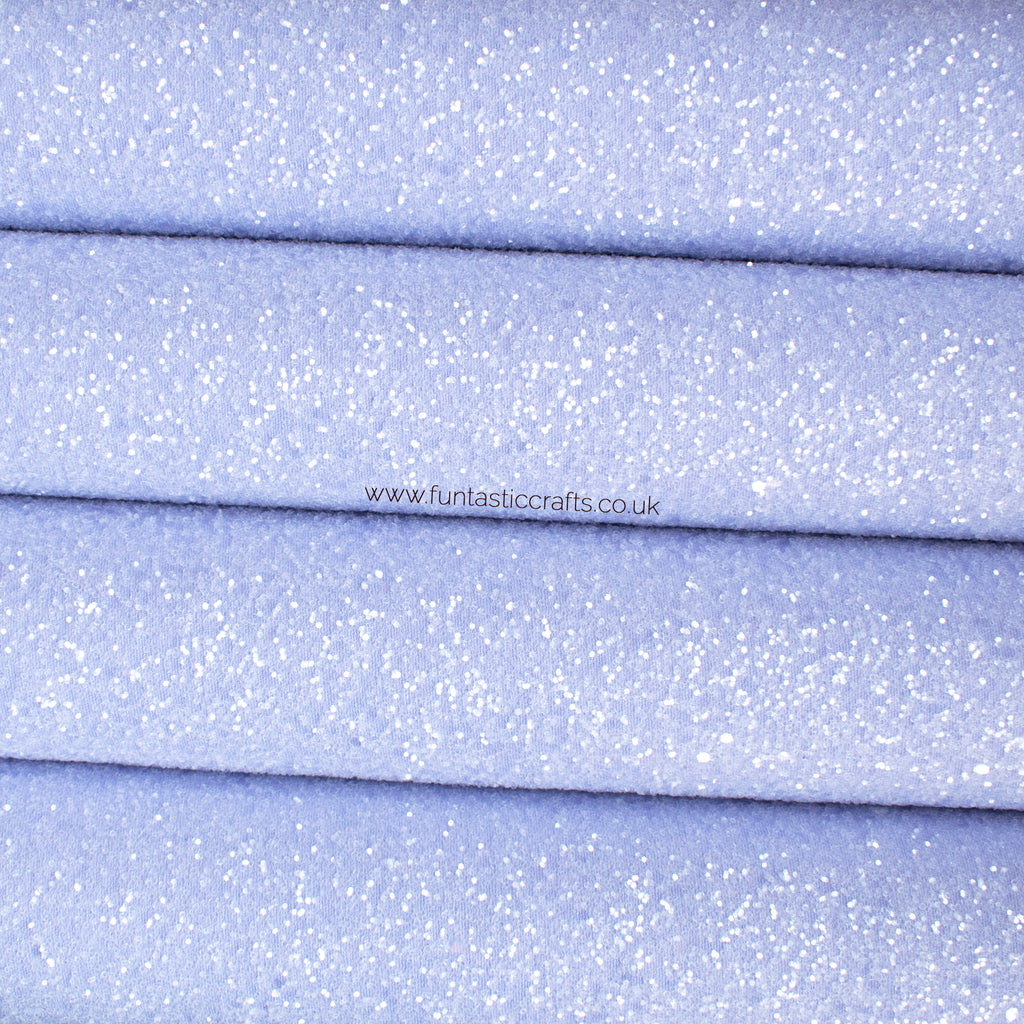 Lavender Dreams Frosted Chunky Glitter Fabric