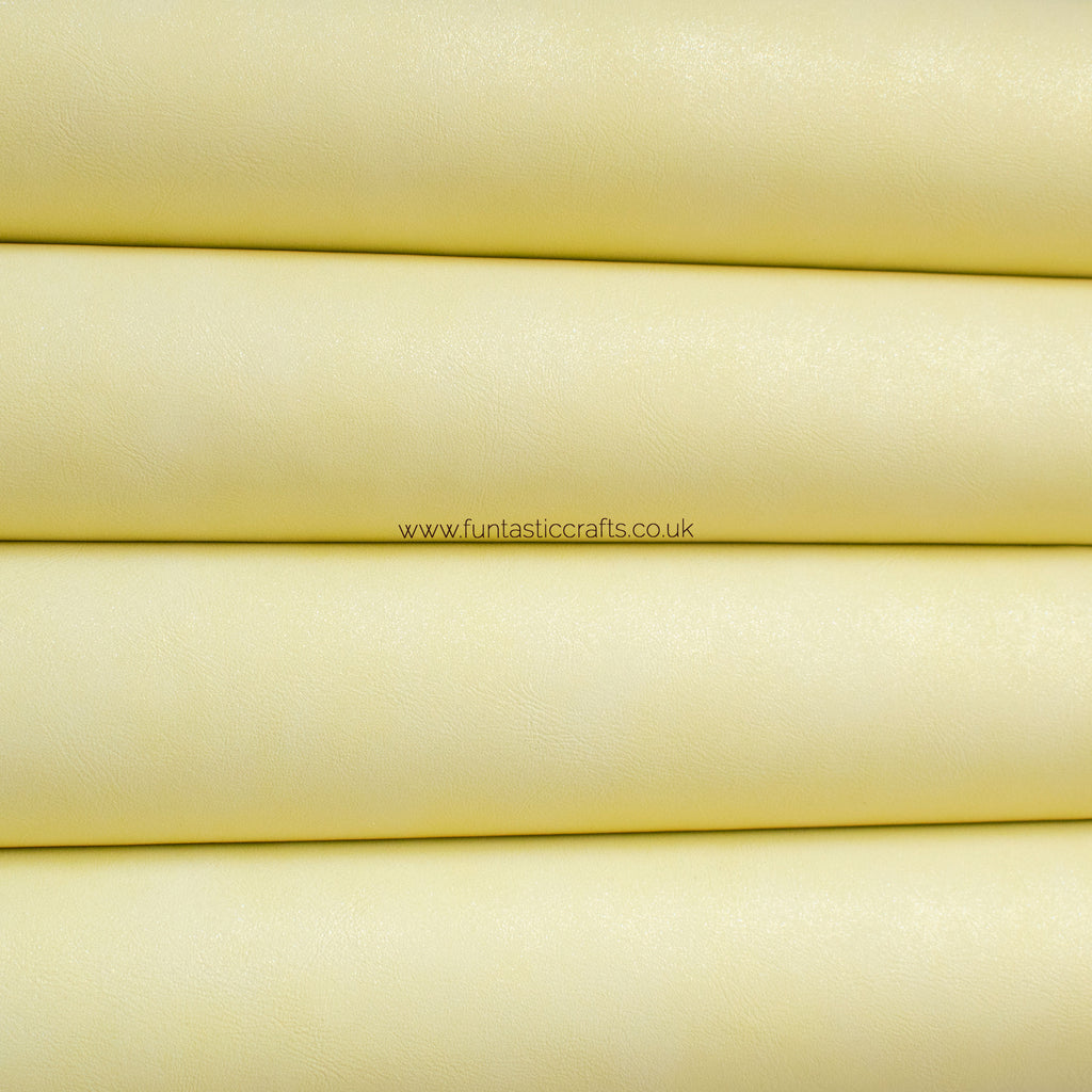 Lemon Yellow Glitter Faux Suede Fabric