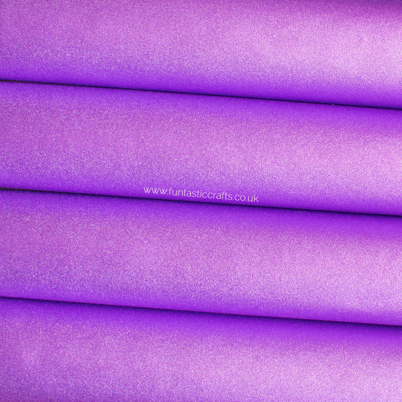 Smooth Frosted Shimmer Leatherette - Lilac Shimmer