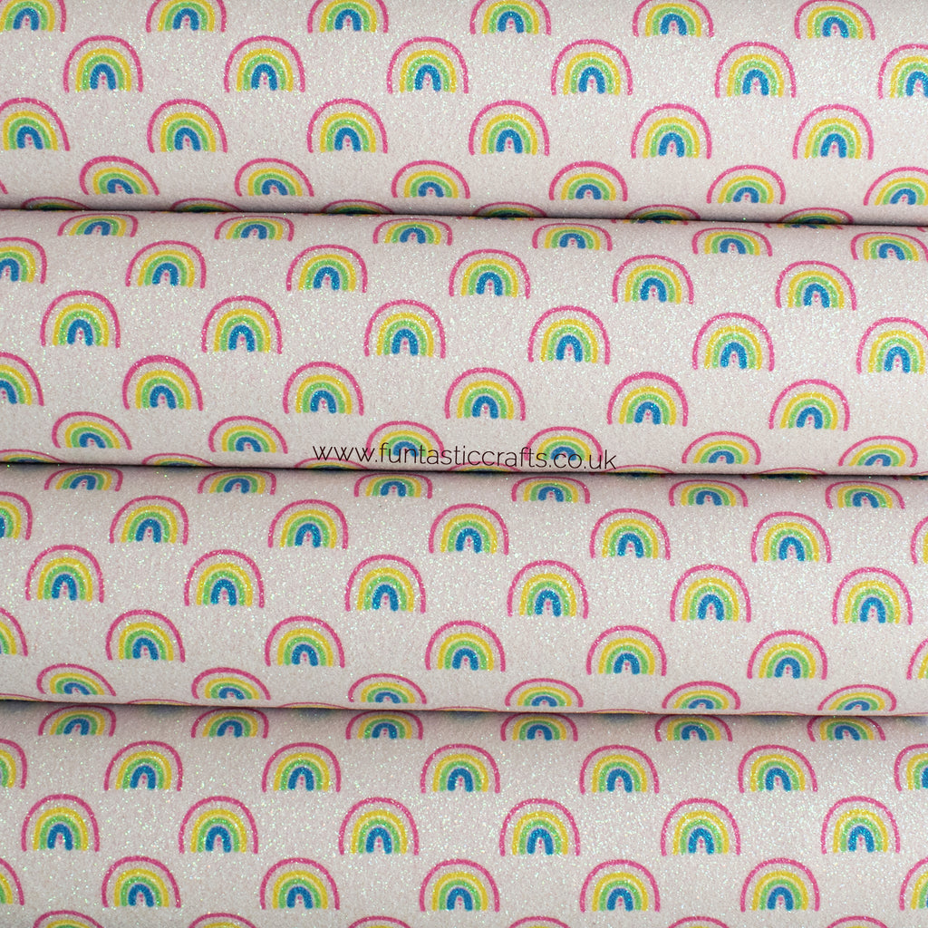 Lilac Rainbow Dreams Iridescent Fine Glitter Fabric