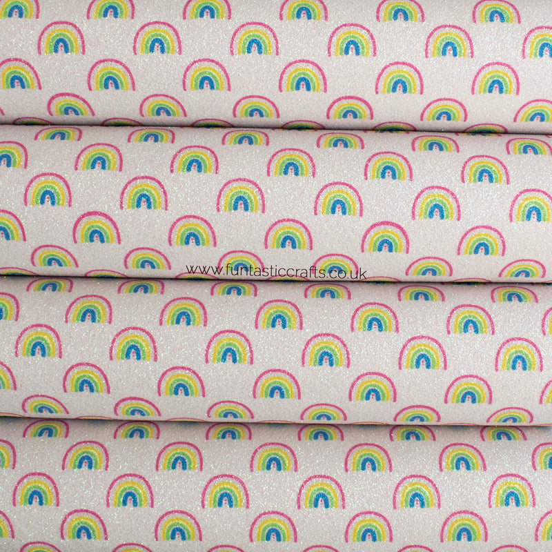 Lilac Rainbow Dreams Iridescent Fine Glitter Fabric