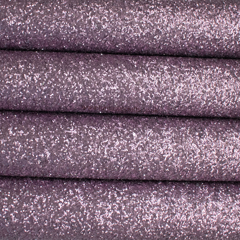 Matte Lilac Chunky Glitter Fabric