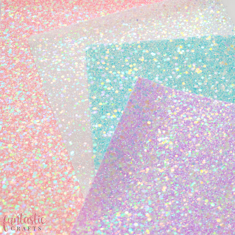 Iridescent Dazzle Chunky Glitter Fabric