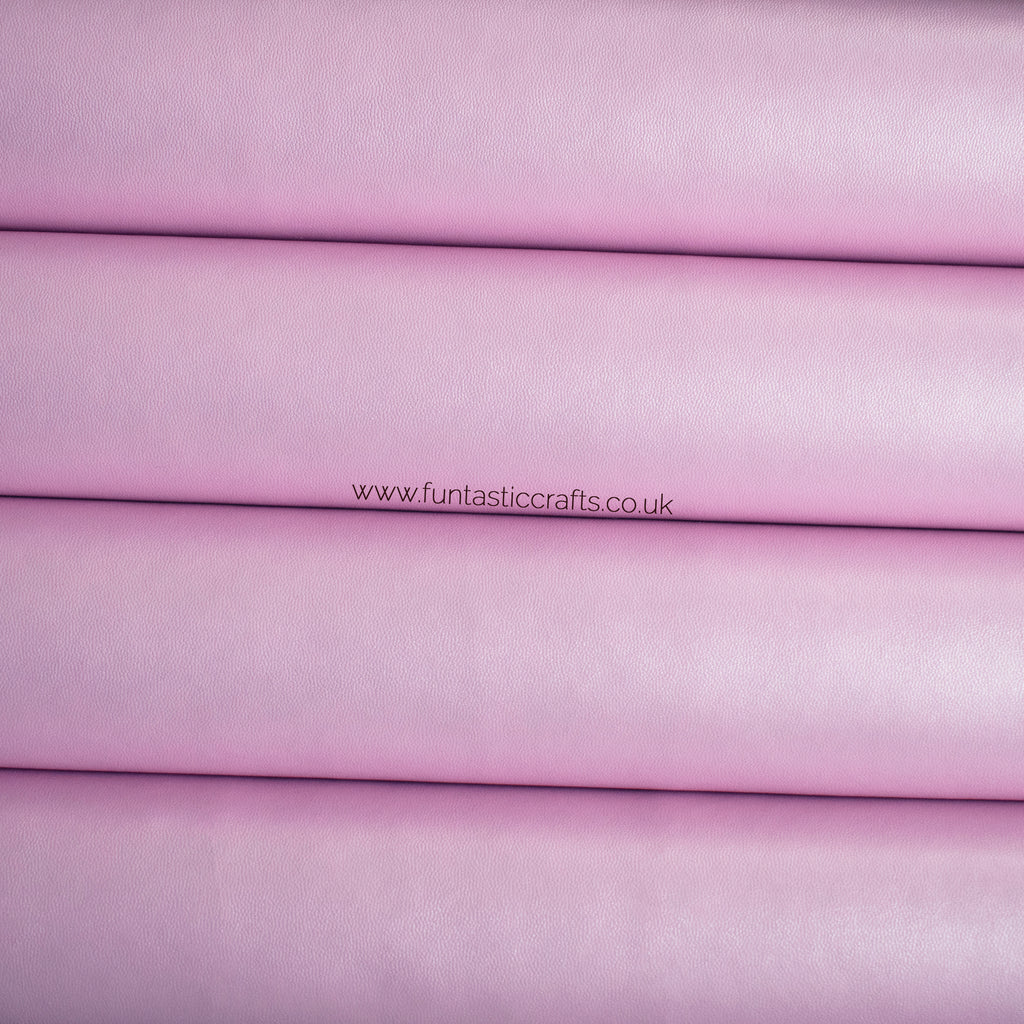 Lilac Smooth Pearl Metallic Leatherette