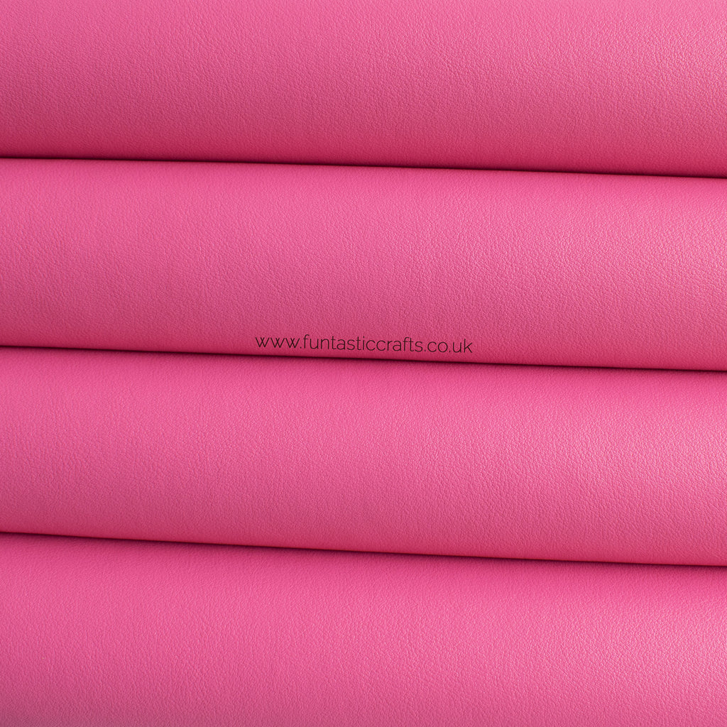 Pink Smooth Matte Leatherette Fabric