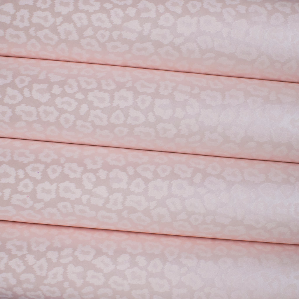 Leopard Pearl Smooth Leatherette - Baby Pink