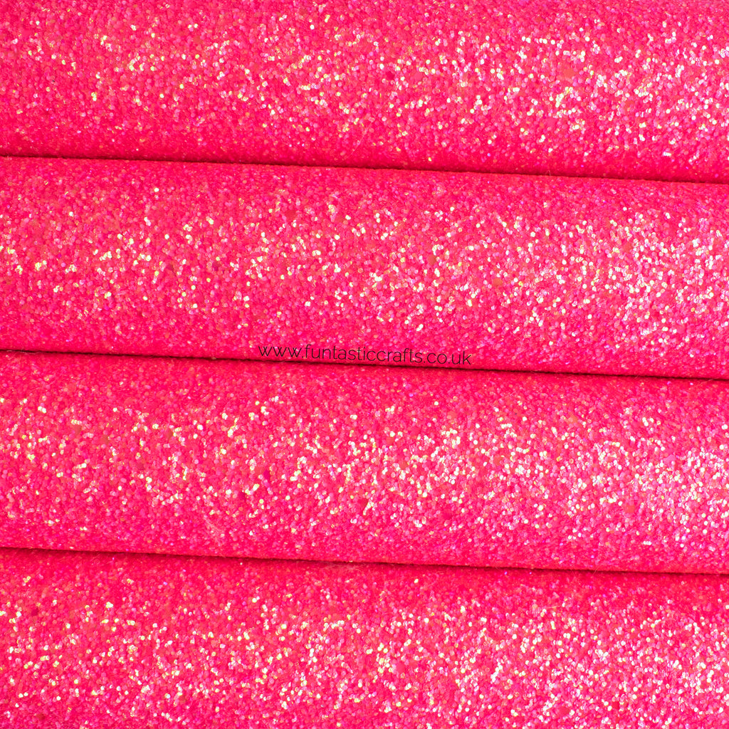 Princess Pink Chunky Glitter Fabric