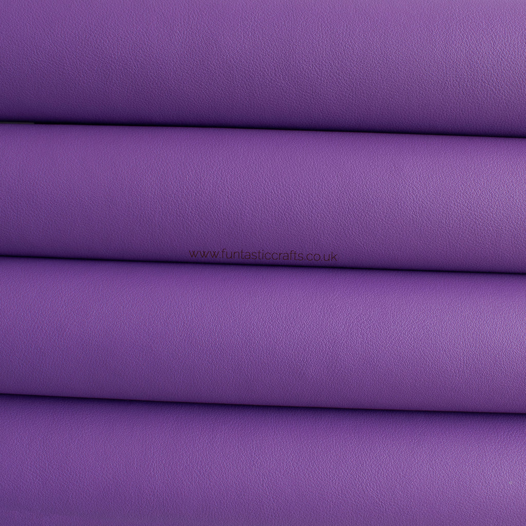 Purple Smooth Matte Leatherette Fabric