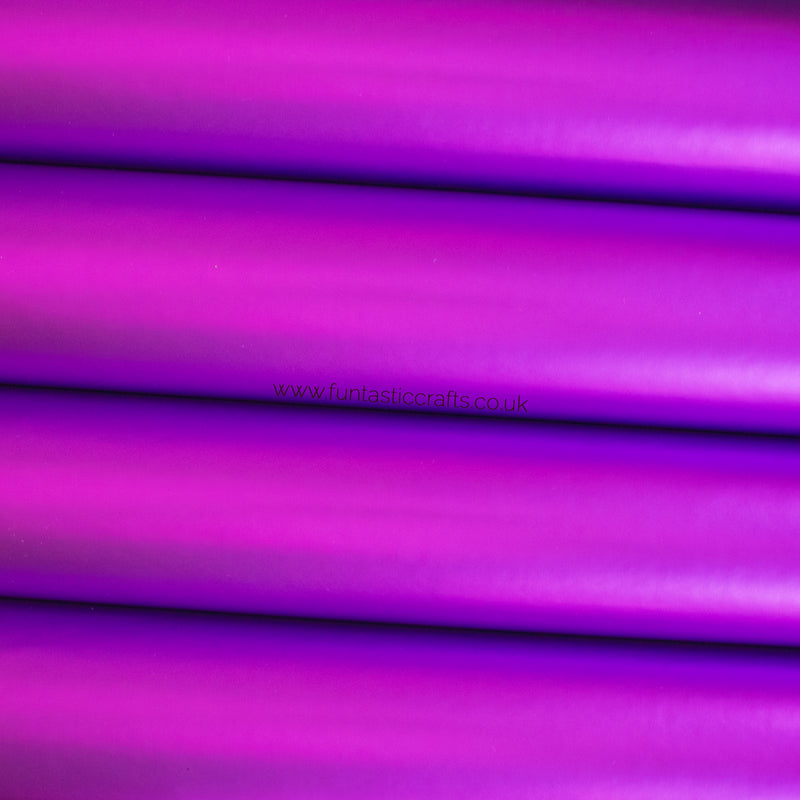 Smooth Metallic Leatherette Fabric - Purple