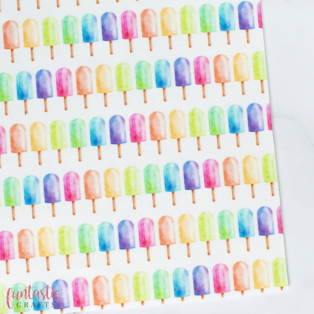 Rainbow Popsicles - Artisan Fabric Felt