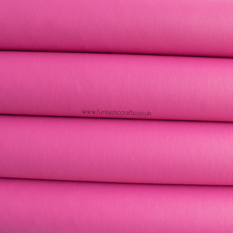 Raspberry Smooth Matte Leatherette Fabric