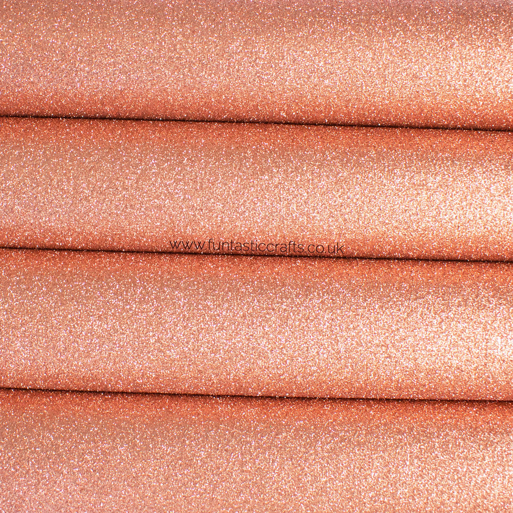 Rose Gold Fine Glitter Fabric