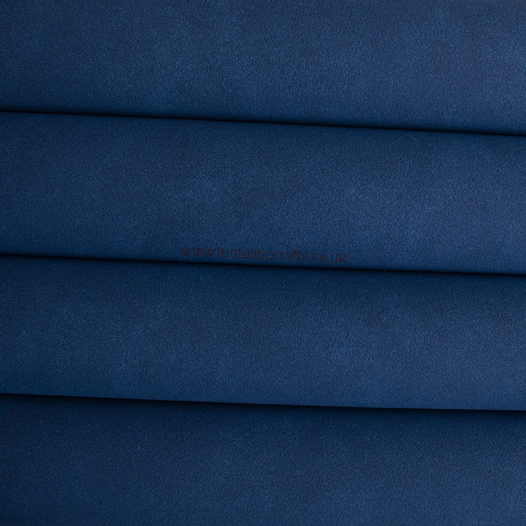 Royal Blue Faux Suede Fabric