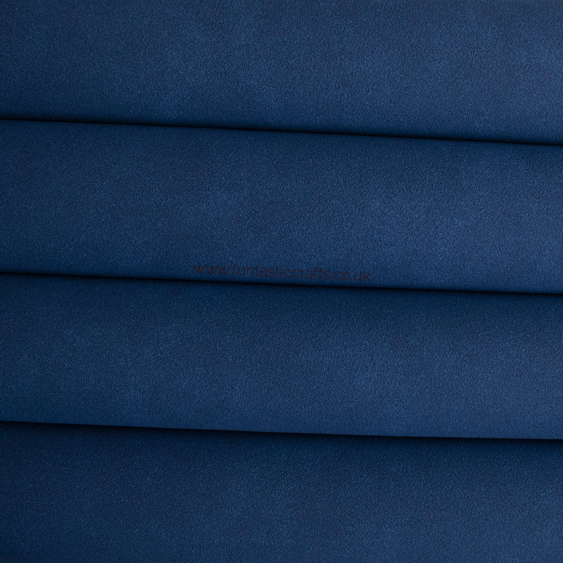 Royal Blue Faux Suede Fabric