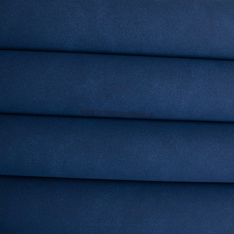 Royal Blue Faux Suede Fabric
