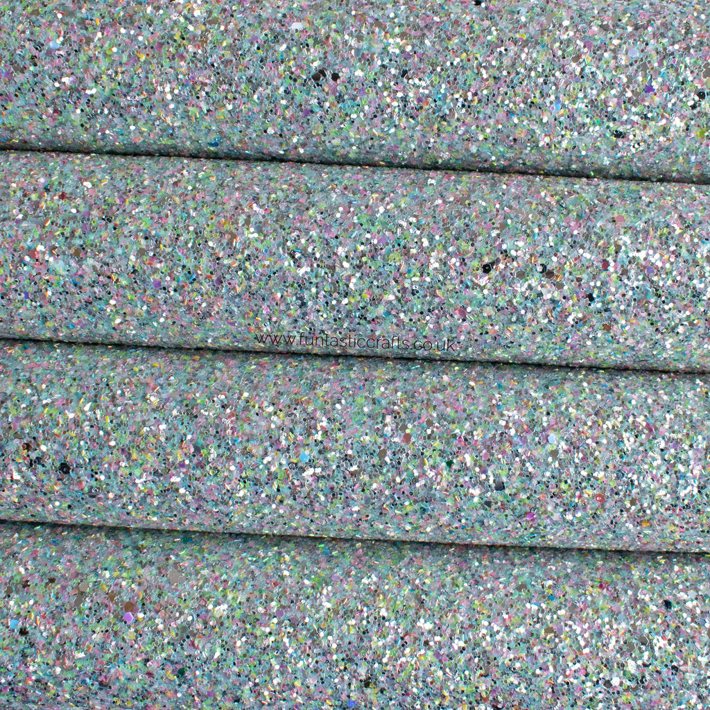 Sea Glass Chunky Glitter Fabric