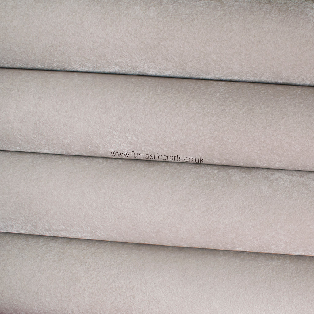 Smoke Grey Velvet Faux Leather Fabric