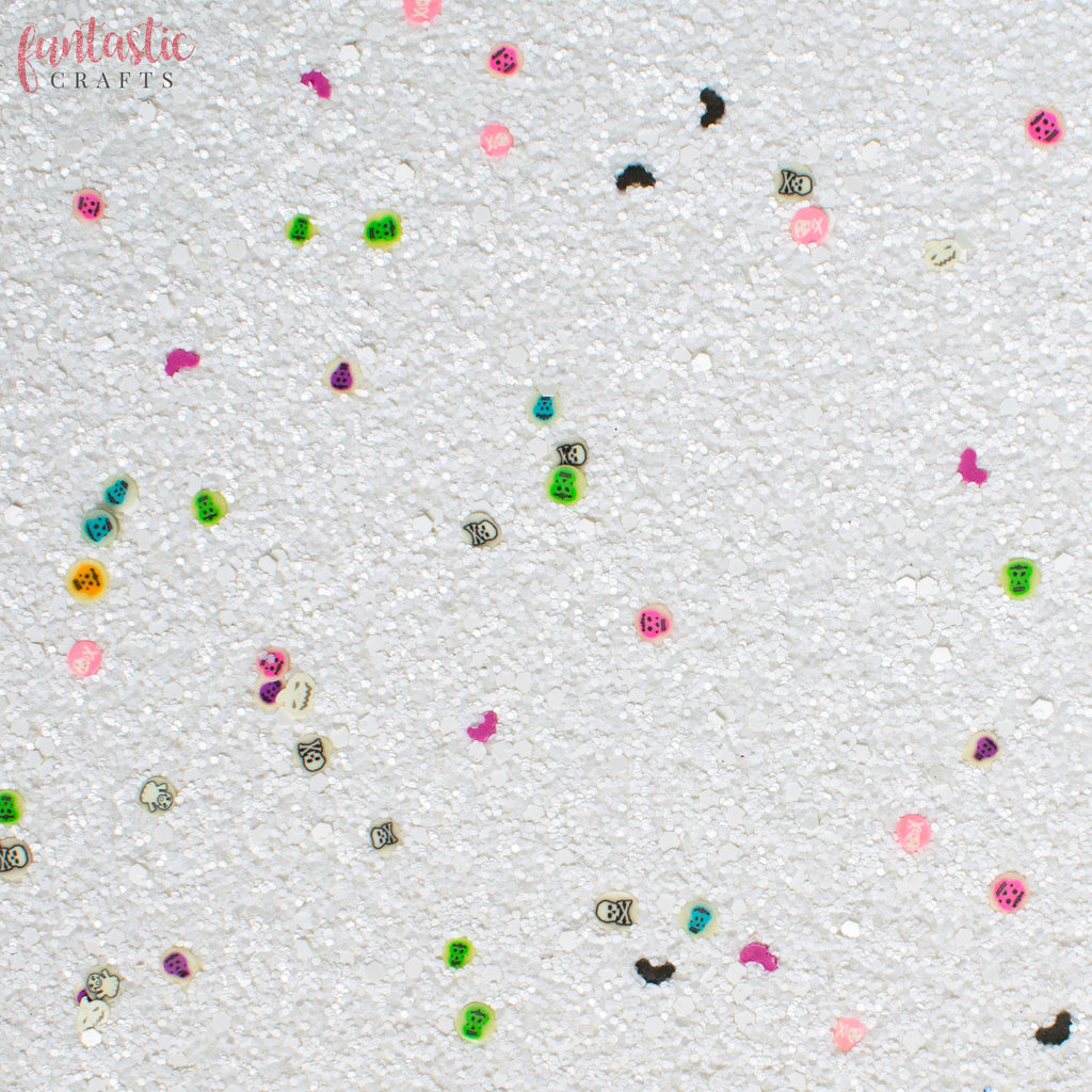 Miss Boo-tiful Halloween Chunky Glitter Fabric