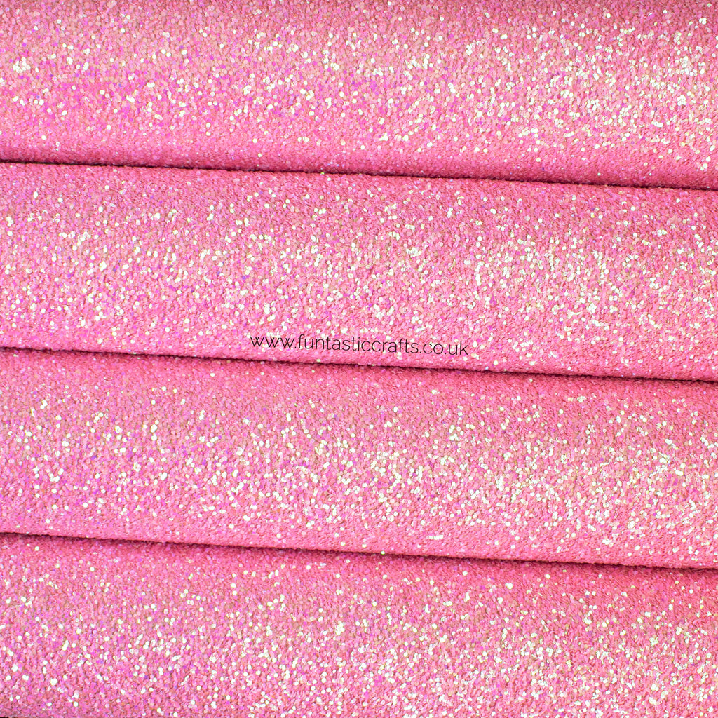 Tickled Pink Chunky Glitter Fabric