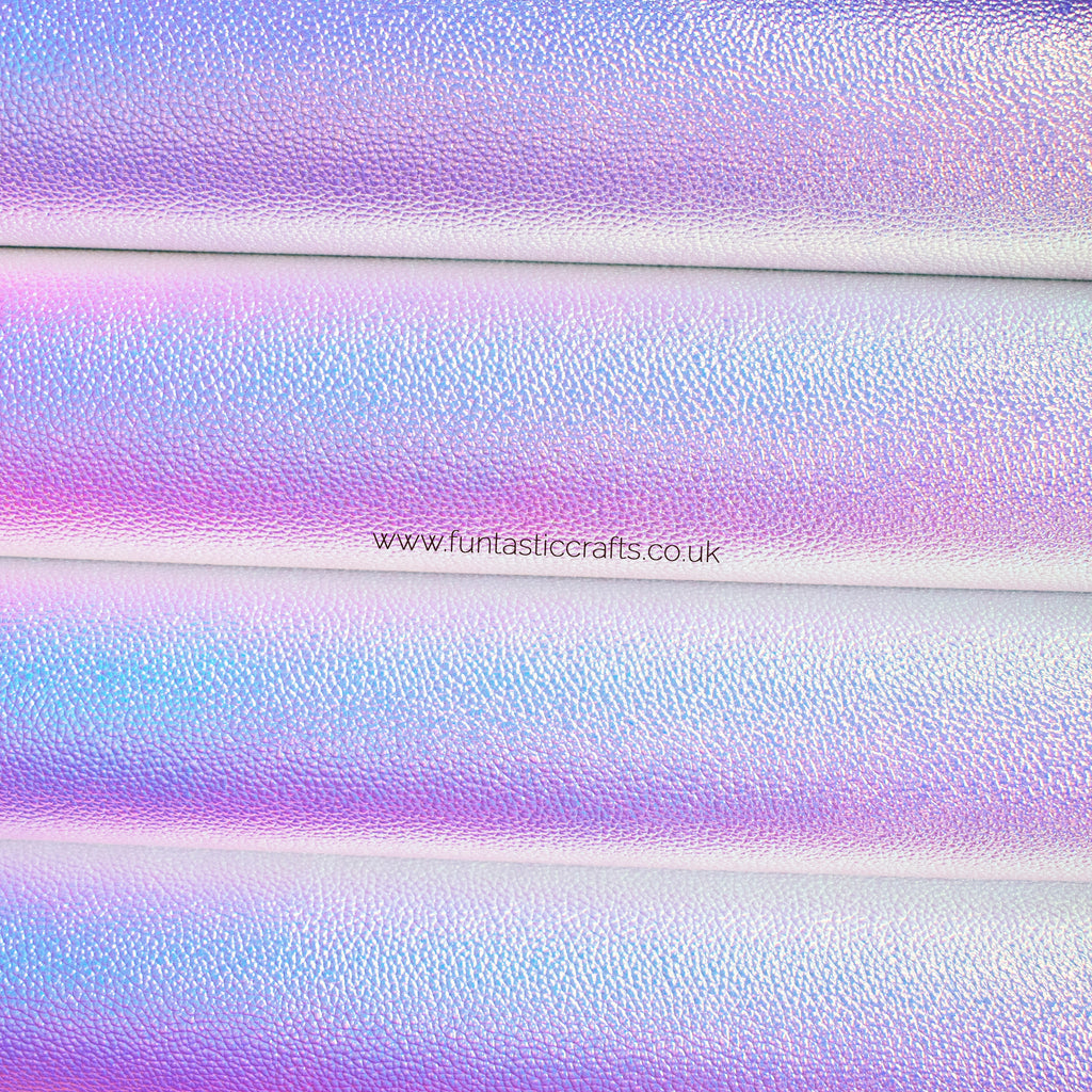 Unicorn Horn Iridescent Textured Leatherette Fabric