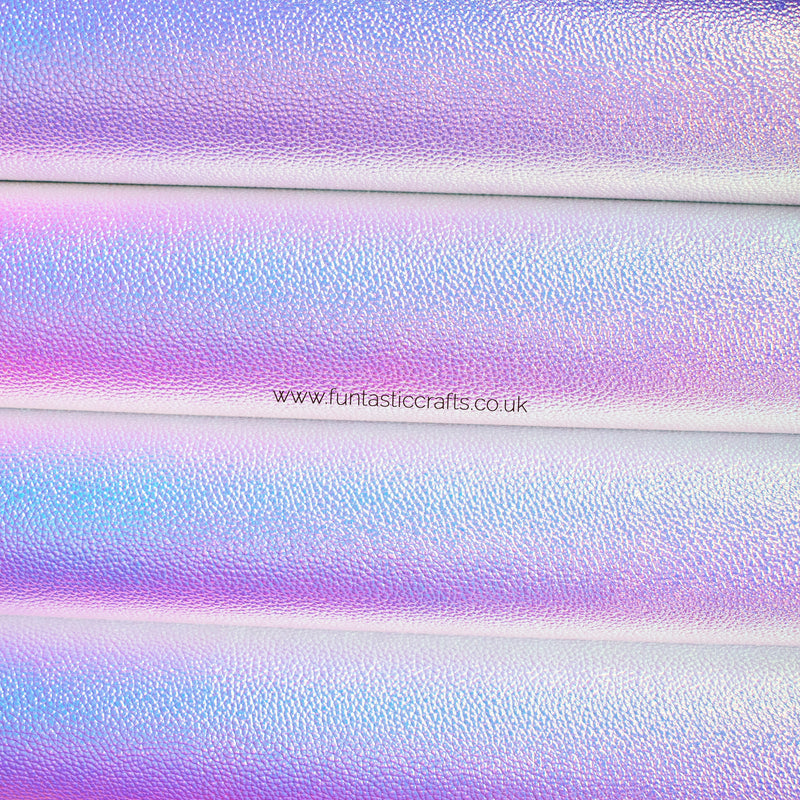 Unicorn Horn Iridescent Textured Leatherette Fabric